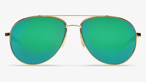 Costa Del Mar Wingman Sunglasses In Gold, Metal Frames - Circle, HD Png Download, Transparent PNG