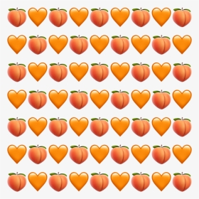 #interesting #peach #heart #hearts #orange #fruits, HD Png Download, Transparent PNG