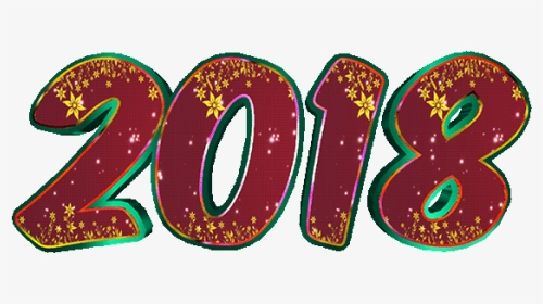 Bonne Ann E 2018 Gif Anim Happy New Year - Illustration, HD Png Download, Transparent PNG