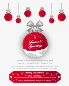 Etl Systems Christmas Opening Hours - Christmas Ornament, HD Png Download, Transparent PNG