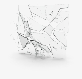 #broken #glass #brokenglass - Sketch, HD Png Download, Transparent PNG