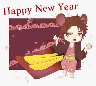 New Year Chibi With Osechi Dishes Shingen Takeda finished - Cartoon, HD Png Download, Transparent PNG