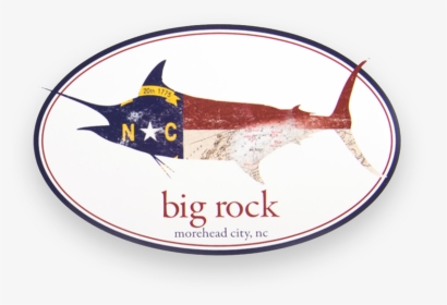 Nc Flag Marlin Oval Sticker - Atlantic Blue Marlin, HD Png Download, Transparent PNG