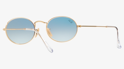 Ray Ban Oval Flat Lenses Gold Rb3547n 001/3f 51 - Circle, HD Png Download, Transparent PNG