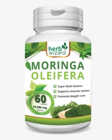 60 Moringa Oleifera Organic Leaf Extract 10,000mg Serving - Drumstick Tree, HD Png Download, Transparent PNG