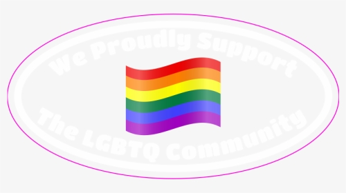 Lgbt Support Clear Oval Static Cling - Circle, HD Png Download, Transparent PNG