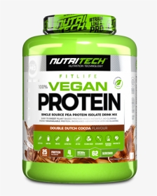 Vegan Protein 100% Pea Isolate 2kg - Nutritech Vegan Protein, HD Png Download, Transparent PNG