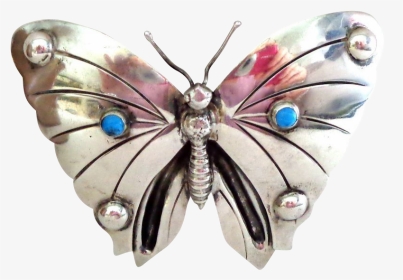 Unusually Large 1920s-1940s Mexico Silver Moth Or Butterfly - Brooch, HD Png Download, Transparent PNG