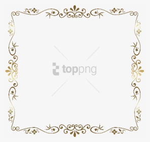 Transparent Dog Bone Clip Art - Floral Decorative Frame Border, HD Png Download, Transparent PNG