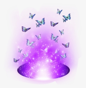 #beauty #magic #magia #purple #butterflies #celeste - Papilio, HD Png Download, Transparent PNG