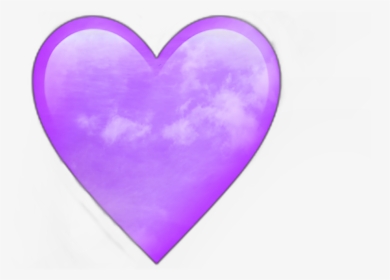 #purple #sky #emoji #emojis #aesthetic #tumblr - Heart, HD Png Download, Transparent PNG