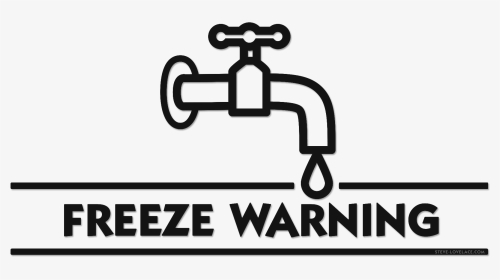 Freeze Warning - Frozen Pipes Clip Art, HD Png Download, Transparent PNG