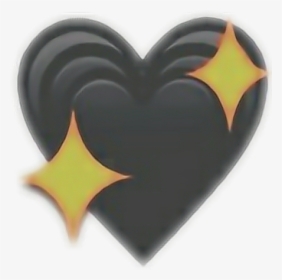 #heart #black #emoji - Heart, HD Png Download, Transparent PNG