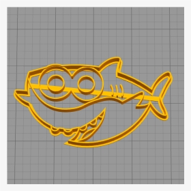 Baby Shark Cookie Cutter Stl, HD Png Download, Transparent PNG