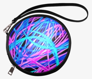 Neon Light Show, Blue Round Makeup Bag - Cartoon Sugar Bags, HD Png Download, Transparent PNG