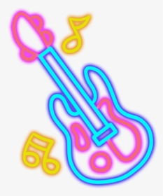 #music #neon #neonlight #lighting #cute #colorful #musicnotes - Transparent Neon Music Notes Png, Png Download, Transparent PNG