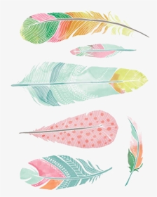 Watercolor Wallpaper Feathers, HD Png Download, Transparent PNG