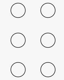 Circle Template Braille Symbol Main Image - Empty Braille Cells, HD Png Download, Transparent PNG