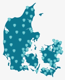 Denmark Map Vector , Transparent Cartoons - Postnord Danmark Rundt 2020, HD Png Download, Transparent PNG