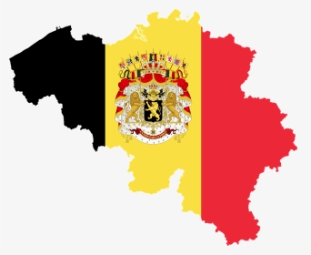 Flag Of Belgium With Coat Of Arms, HD Png Download, Transparent PNG