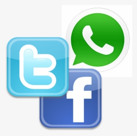 Logo Twitter Facebook Whatsapp, HD Png Download, Transparent PNG