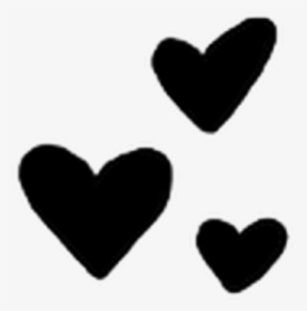 #cute #love #bts #heart #star #black #freetoedit - Heart, HD Png Download, Transparent PNG