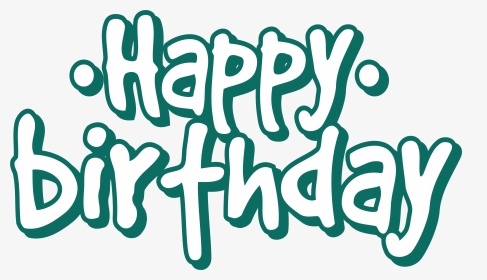 Happy Birthday Word Art Png, Transparent Png, Transparent PNG