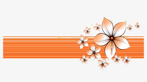 #mq #orange #flowers #border #borders - Powerpoint Background Png, Transparent Png, Transparent PNG