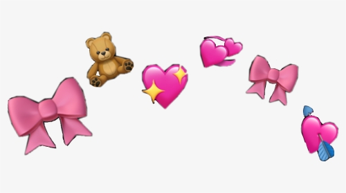 #heart #crown #emoji #cute #filter #freetoedit - Teddy Bear, HD Png Download, Transparent PNG