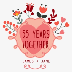 Custom Year And Name Anniversary Drinking Glass - Banner For 10th Wedding Anniversary, HD Png Download, Transparent PNG