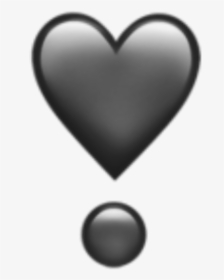 #heart #emojis #emoji #grey - Heart Emoji Whatsapp, HD Png Download, Transparent PNG