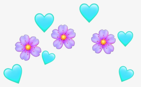 #emojicrown #flowercrown #heartcrown #crown #flowers - Heart, HD Png Download, Transparent PNG