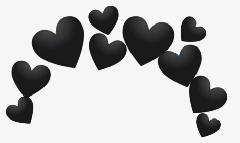 #freetoedit #hearts #heart #black #emoji #ftestickers - Heart, HD Png Download, Transparent PNG