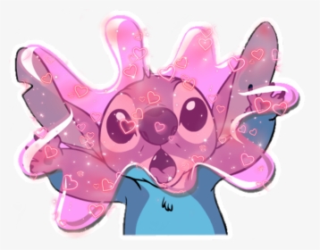#stich #love #pink #cute #heart #hearts #heartcrown, HD Png Download, Transparent PNG