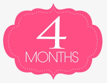 4 Months Baby Sign, HD Png Download, Transparent PNG