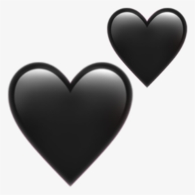 #emoji #hearts #black #aesthetic #mine #freetoedit - Heart, HD Png Download, Transparent PNG