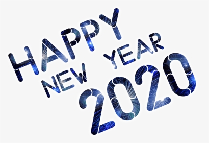 Png Happy New Year 2020 Png Images Free Download - Calligraphy, Transparent Png, Transparent PNG