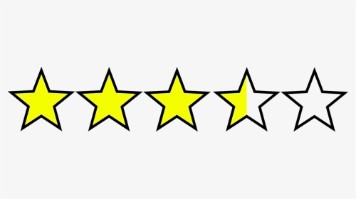 Four And A Half Stars, HD Png Download, Transparent PNG