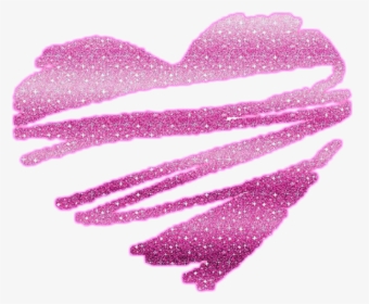 #ftestickers #heart #sparkle #glitter #pink - Pink Glitter Heart Png Transparent Background, Png Download, Transparent PNG