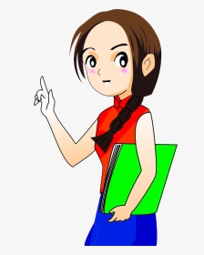Royalty Free Library Drawing Teacher Female - Illustration, HD Png Download, Transparent PNG