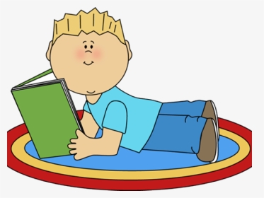 Child Reading Clipart - Boys Reading Clipart Transparent, HD Png Download, Transparent PNG