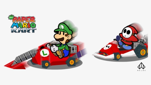Super Paper Mario Kart, HD Png Download, Transparent PNG