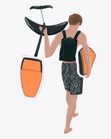 Art By @meganaxo “foil And A Surfboard, Two Things - Vacation, HD Png Download, Transparent PNG