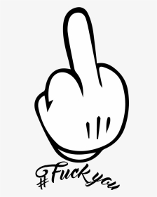 Mickey Mouse Middle Finger, HD Png Download, Transparent PNG