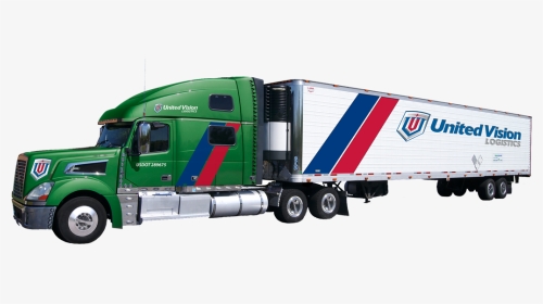 Uvl Truck Mock-up Lateral View Green - United Vision Logistics, HD Png Download, Transparent PNG