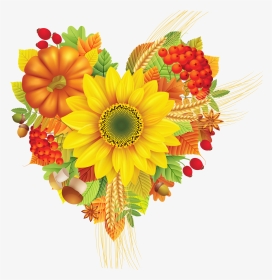 Transparent Thanksgiving Break Clipart - Fall Flowers Clipart Free, HD Png Download, Transparent PNG