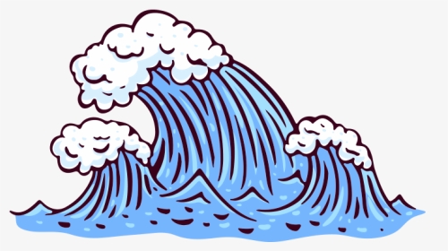 #wave #ocean #sea #cartoon, HD Png Download, Transparent PNG