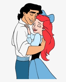Prince Eric From Little Mermaid Clip Art - Kiss Disney Princess And Prince, HD Png Download, Transparent PNG