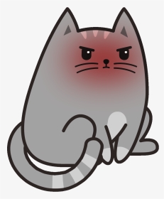 Angry Cat Gif Cartoon, HD Png Download, Transparent PNG
