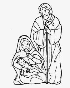 Bible Coloring Pictures Nativity, HD Png Download, Transparent PNG